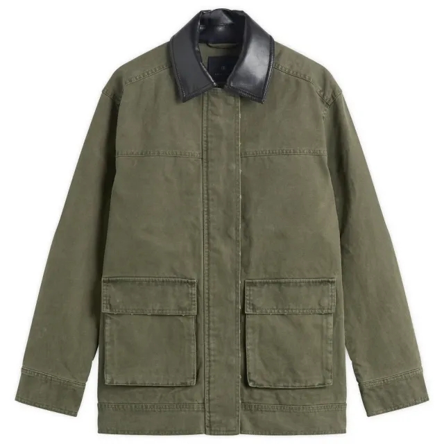 Anine Bing Women's Sean Wax Jacket Army Green