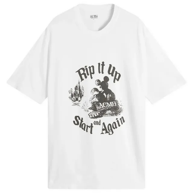 ACMH by Magic Castles Men's Rip It Up T-Shirt Off White
