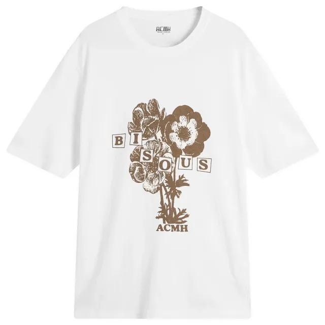 ACMH by Magic Castles Men's Bisous Ss T-Shirt Off White