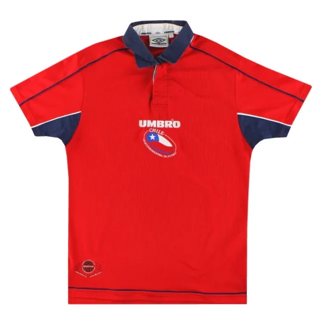 2000-02 Chile Umbro Home Shirt S - Chile / Excellent 