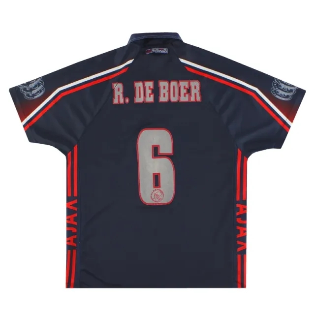 1997-98 Ajax Umbro Away Shirt R.De Boer #6 L - Ajax / Very good 