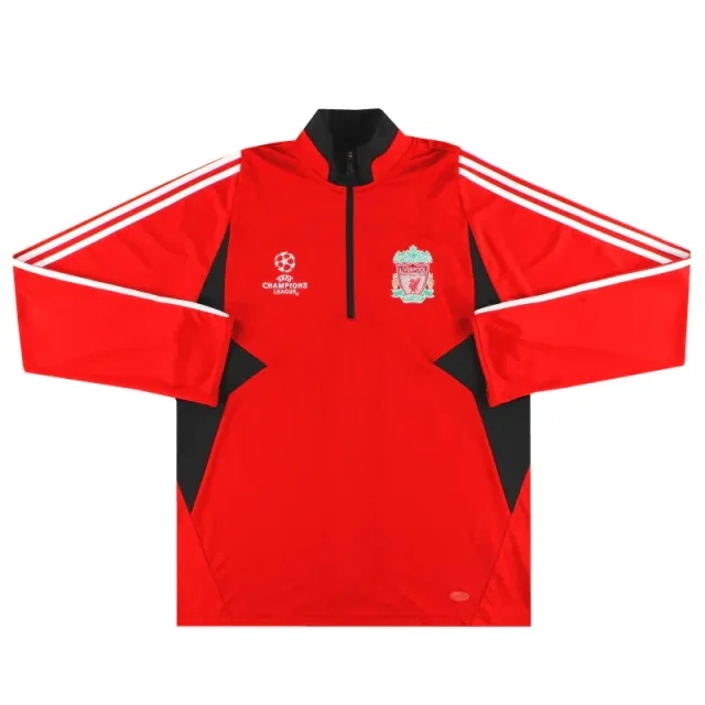 2007-08 Liverpool adidas Champions League 1/2 Zip Top L - Liverpool / Excellent 