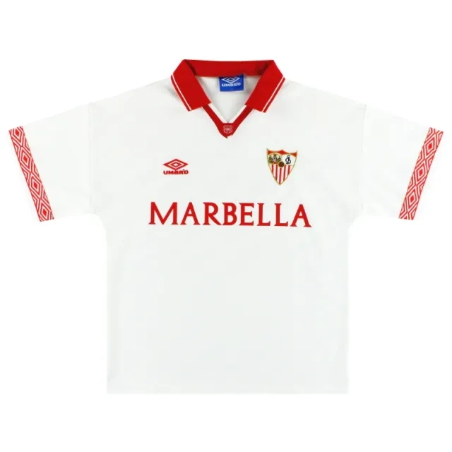 1994-95 Sevilla Umbro Home Shirt L - Sevilla / Excellent 