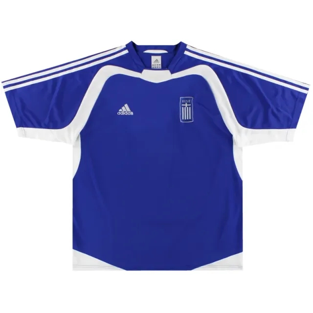 2004-06 Greece adidas Home Shirt M - Greece / Excellent 