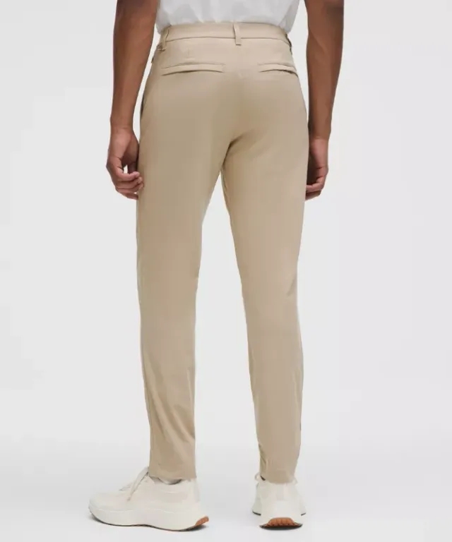 lululemon – Men's ABC Slim-Fit Trousers 32L Warpstreme – Color Khaki – Size 28