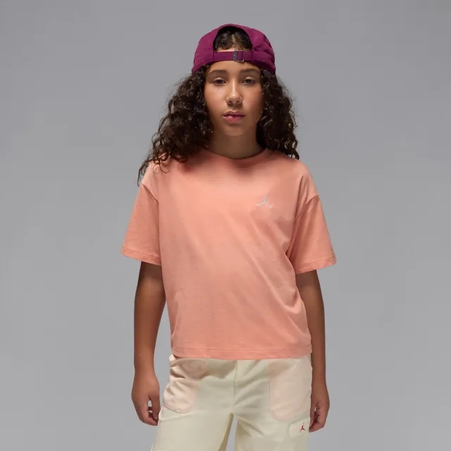 Nike Jordan Brooklyn Essentials Older Kids' T-Shirt - Orange - Cotton