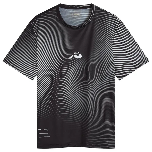 Bandit Men's Drift SS Printed Performance T-Shirt Black/Chalk