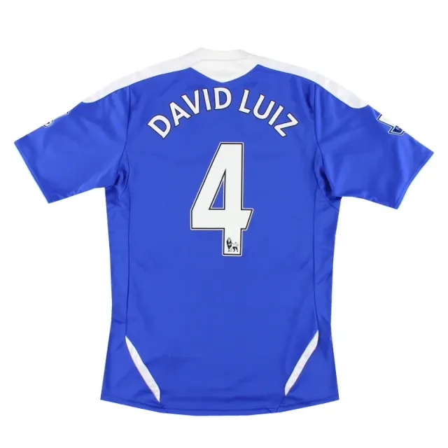 2011-12 Chelsea adidas Home Shirt David Luiz #4 S - Chelsea / Excellent 