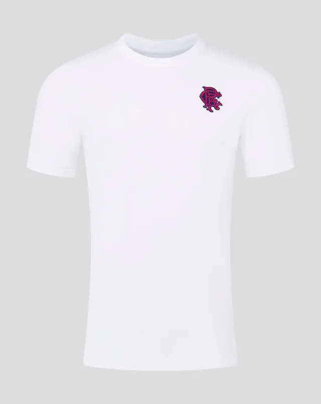 Castore Rangers Men's Core Fan Crest Top - White