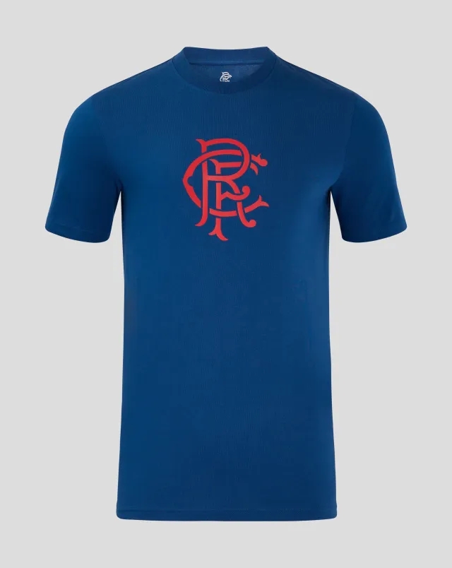 Castore Rangers Men's Core Crest T-shirt - Navy