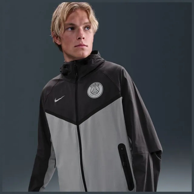 PSG Nike Tech Woven Jacket - Anthracite