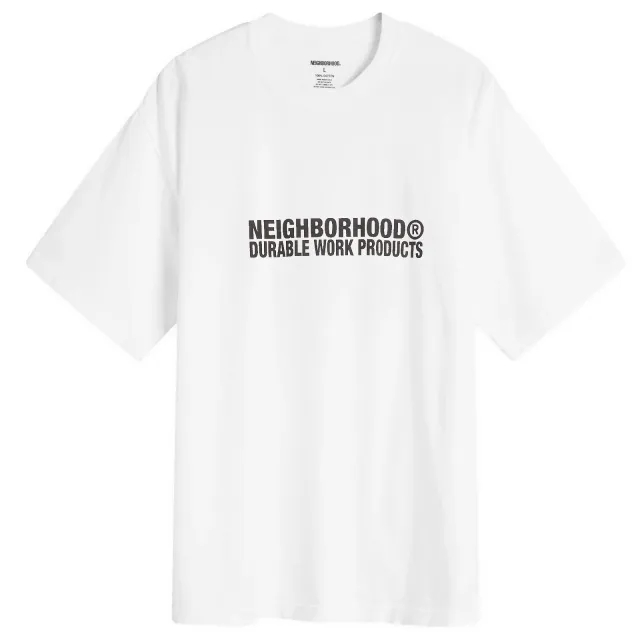 Neighborhood Men's Sheltech Logo T-Shirt White