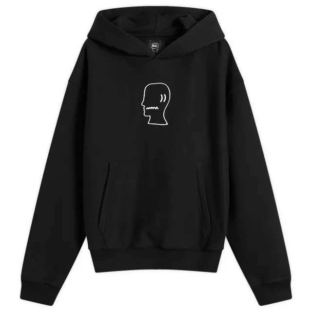 Brain Dead Men's Logo Head Hoodie Black
