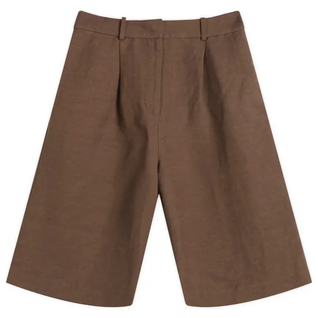 Faithfull The Brand Women's Astrid Long Shorts Forest