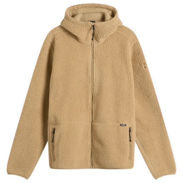 Haglöfs Men's Funäs Pile Fleece Hooded Jacket Oak Brown