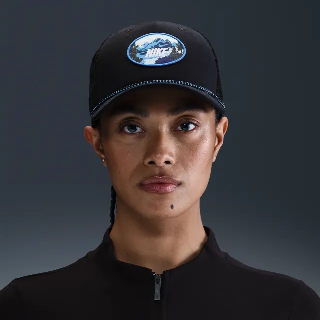 Nike Rise Structured Outdoor Trucker Cap - Black - Polyester