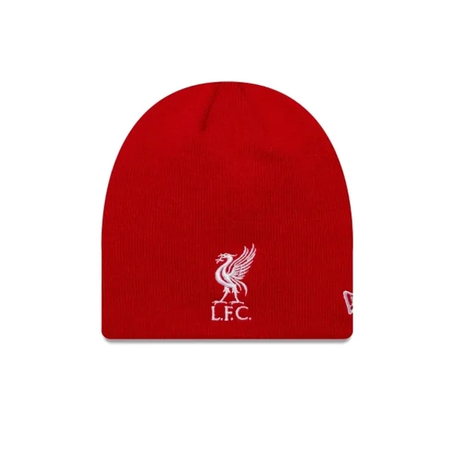 LFC New Era Kids CORE SKULL Liverbird Beanie Red