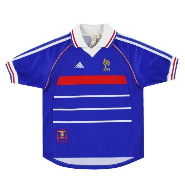 1998 France adidas Home Shirt L.Boys - France / Excellent 