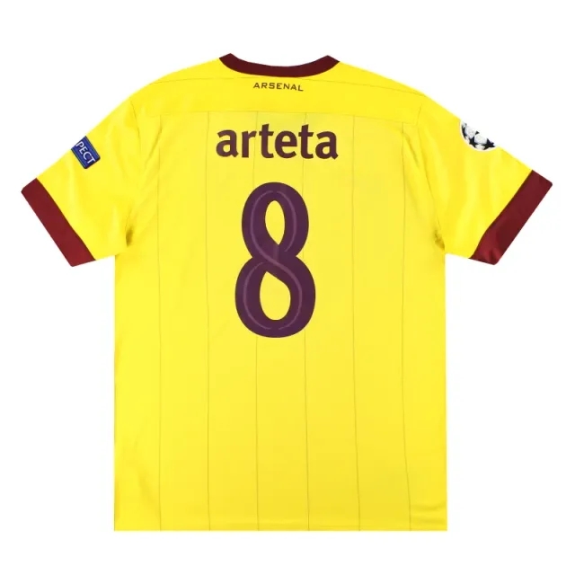 2010-13 Arsenal Nike Away Shirt Arteta #8 L - Arsenal / Excellent 