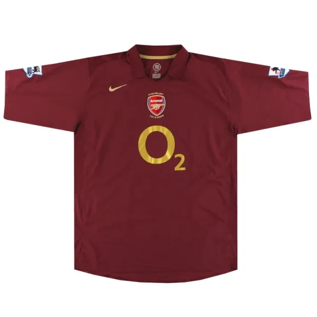 2005-06 Arsenal Nike Commemorative Highbury Home Shirt XXL - Arsenal / Excellent 