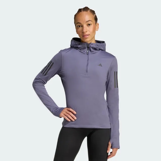 adidas Own The Run Winterized Hooded Half-Zip