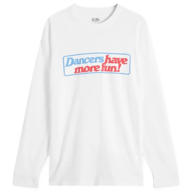 ACMH by Magic Castles Men's Dancers Have More Fun Ls T-Shirt Off White