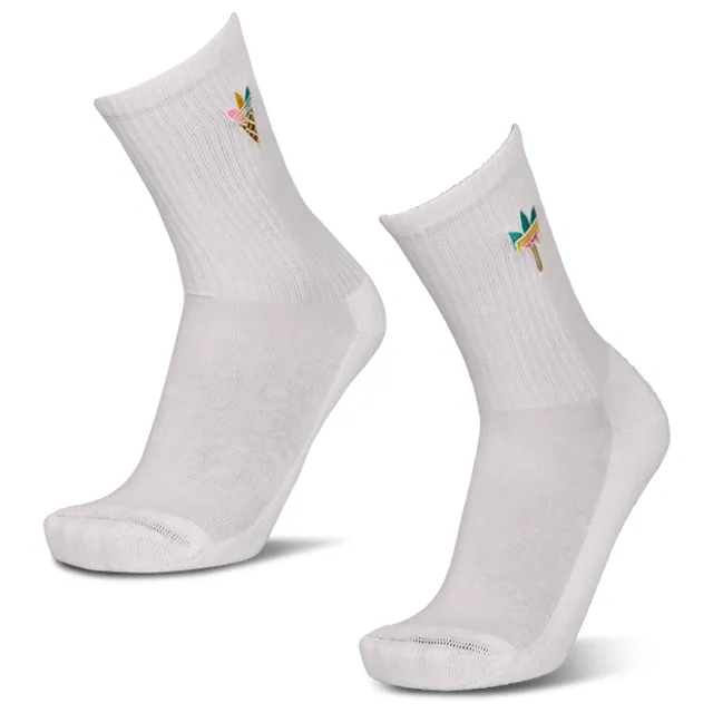 Adidas Mid Cut Crew 3 Pack Unisex Socks - White