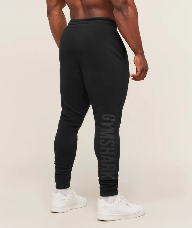  Power Wordmark Joggers - Black/Asphalt Grey