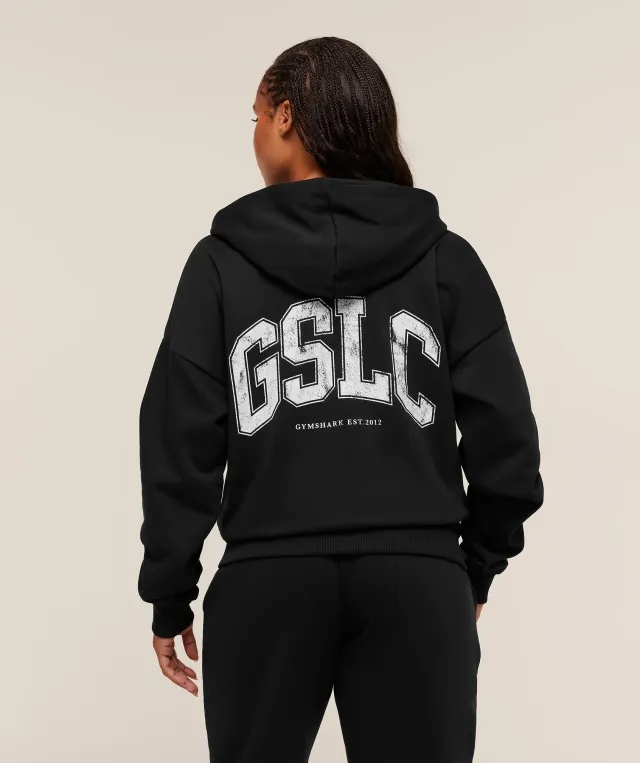  GSLC Graphic Zip Up Hoodie - Black