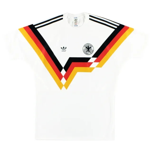 1990-92 West Germany adidas Home Shirt L - Germany / Excellent 