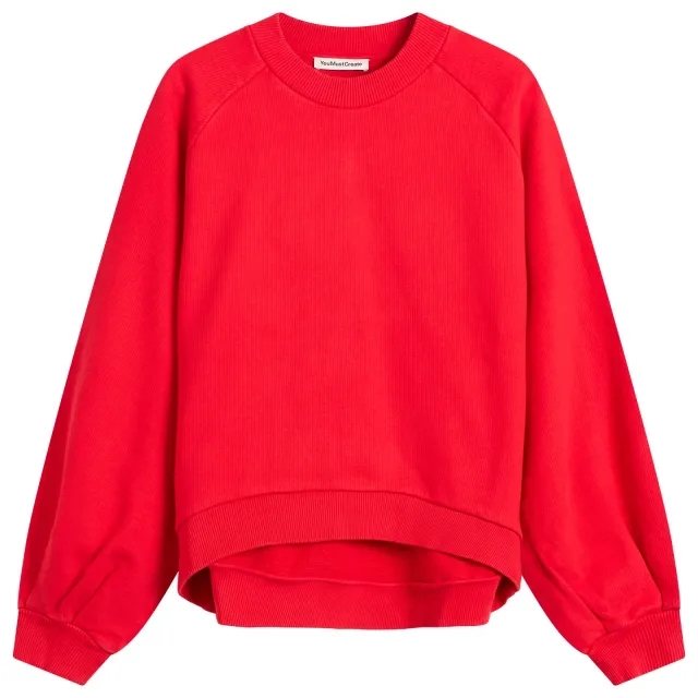 YMC Women's Bellow Sleeve Sweatshirt Red