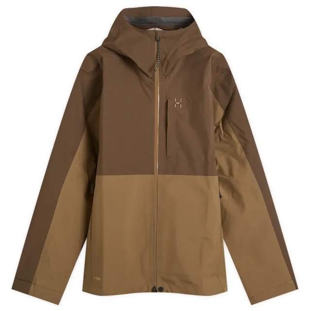 Haglöfs Men's Front Proof II Waterproof Jacket Woodland Brown/Teak Brown