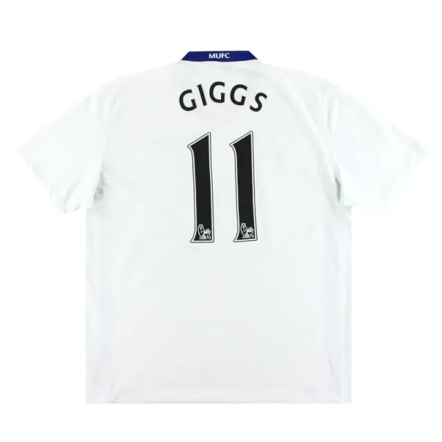 2008-10 Manchester United Nike Away Shirt Giggs #11 L - Manchester United / Excellent 