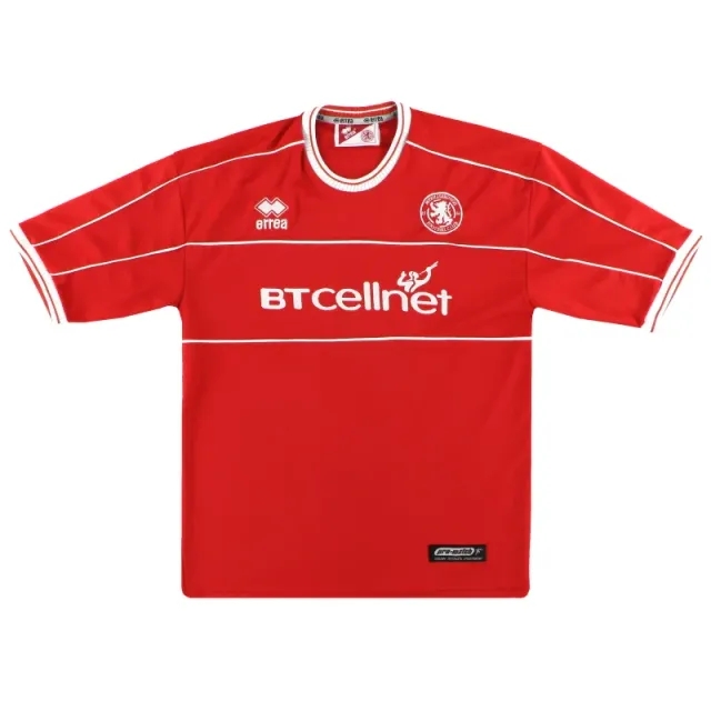2001-02 Middlesbrough Errea Home Shirt L - Middlesbrough / Excellent 