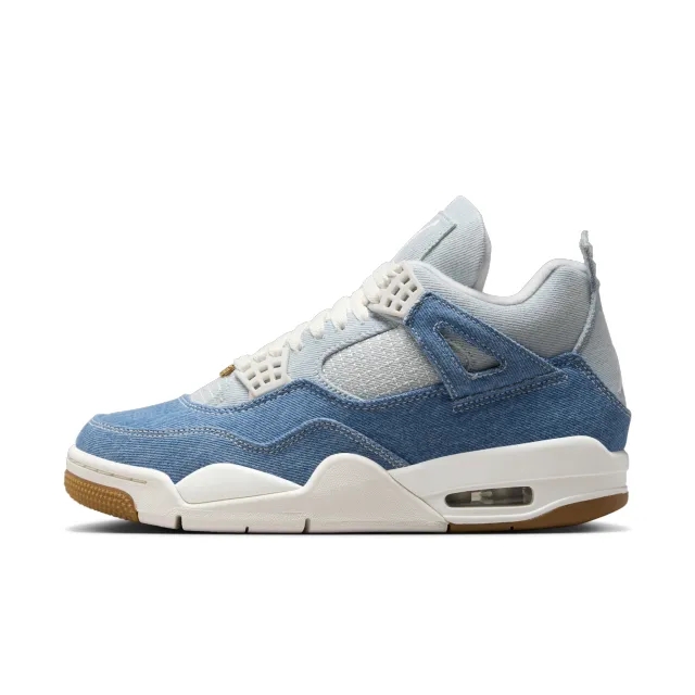 Nike Jordan Nike Air Jordan 4 Retro 'Worn Blue' Women's Shoe - White