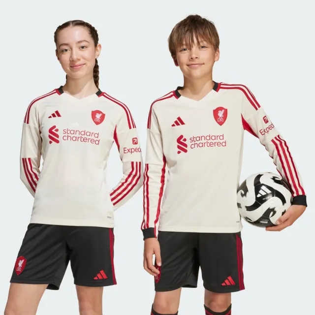 adidas Liverpool FC 25/26 Long Sleeve Away Jersey Kids