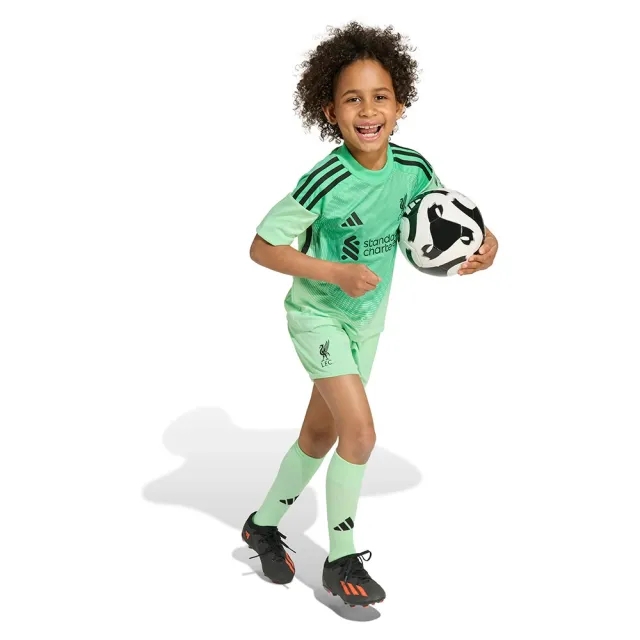 Adidas Liverpool Fc 25/26 Mini Goalkeeper Home Junior Set