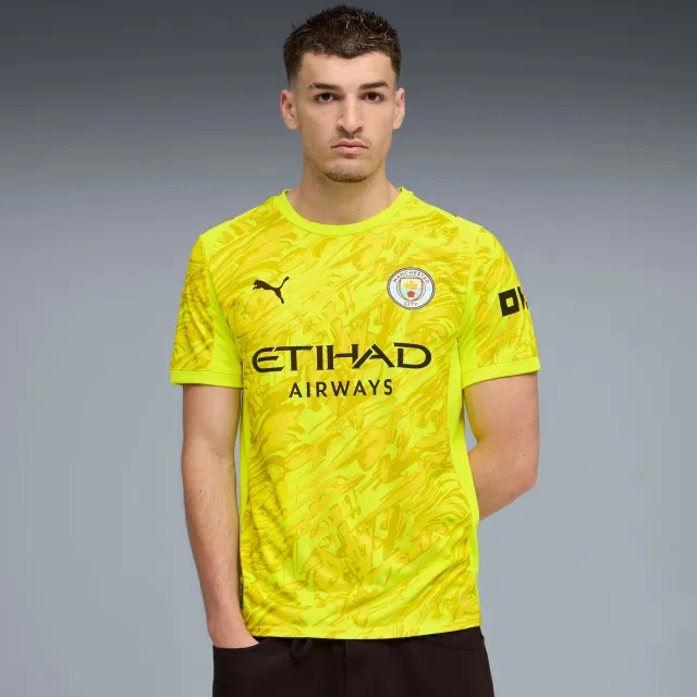 PUMA Manchester City 25/26 Goalkeeper Jersey Men, Yellow Alert, size 3XL