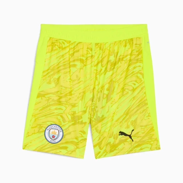 PUMA Manchester City 25/26 Goalkeeper Shorts Men, Yellow Alert, size 3XL