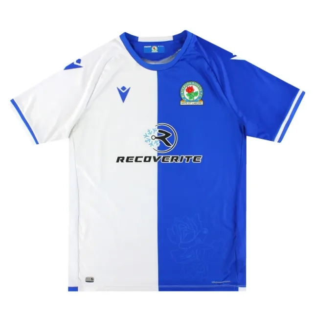 2021-22 Blackburn Macron Home Shirt XL - Blackburn Rovers / Excellent 