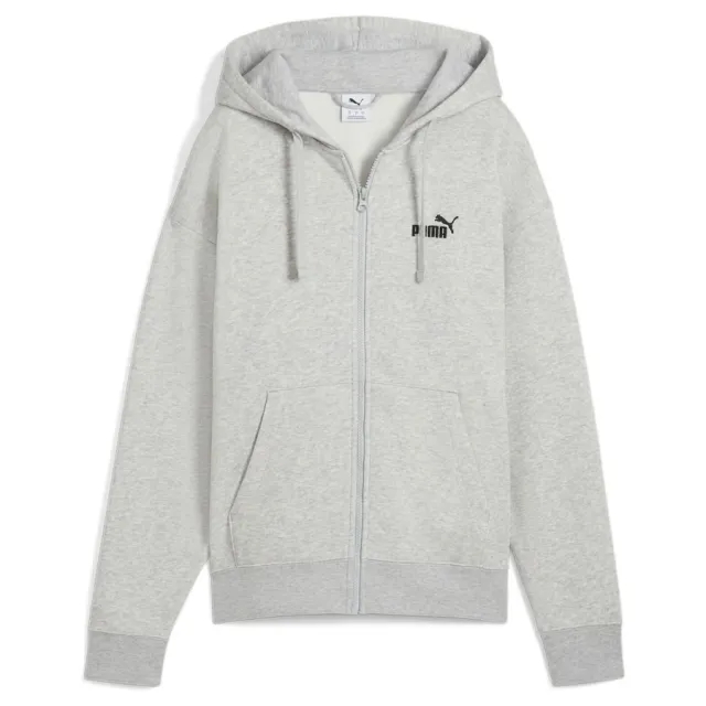 Ess Small No. 1 Logo Comfort Full-Zip Hoodie Fl Light Gray Heather - ['Grey']