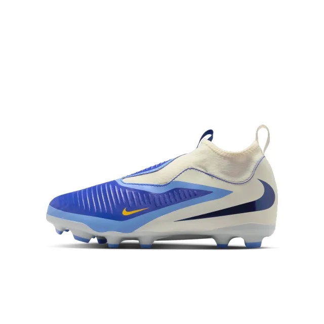 Nike Jr. Phantom 6 High Academy LV8 Firm-Ground Football Boot - Blue