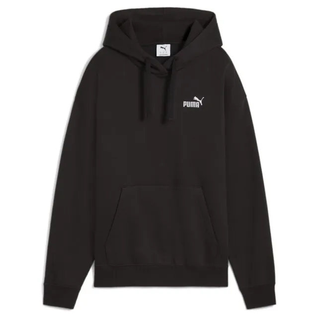 Ess Small No. 1 Logo Comfort Hoodie Fl Puma Black - ['Black']
