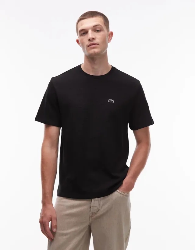 Lacoste Lacoste Waffle Tee Sn54 - Black