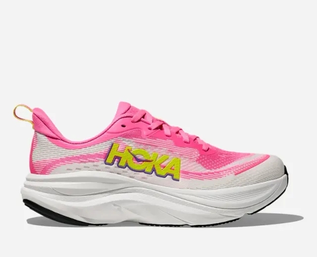 Hoka Women's Skyflow In Neon Rose/Neon Hoka Citrus