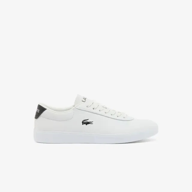 Lacoste Men's Baseshot Evo Leather Sneakers - White & Black