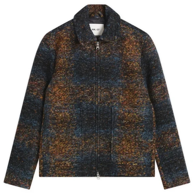 NN07 Men's Gael Boucle Wool Jacket Blue Multi