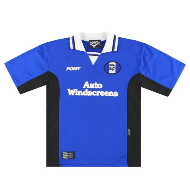 1996-97 Birmingham Pony Home Shirt Y - Birmingham City / Very Good 