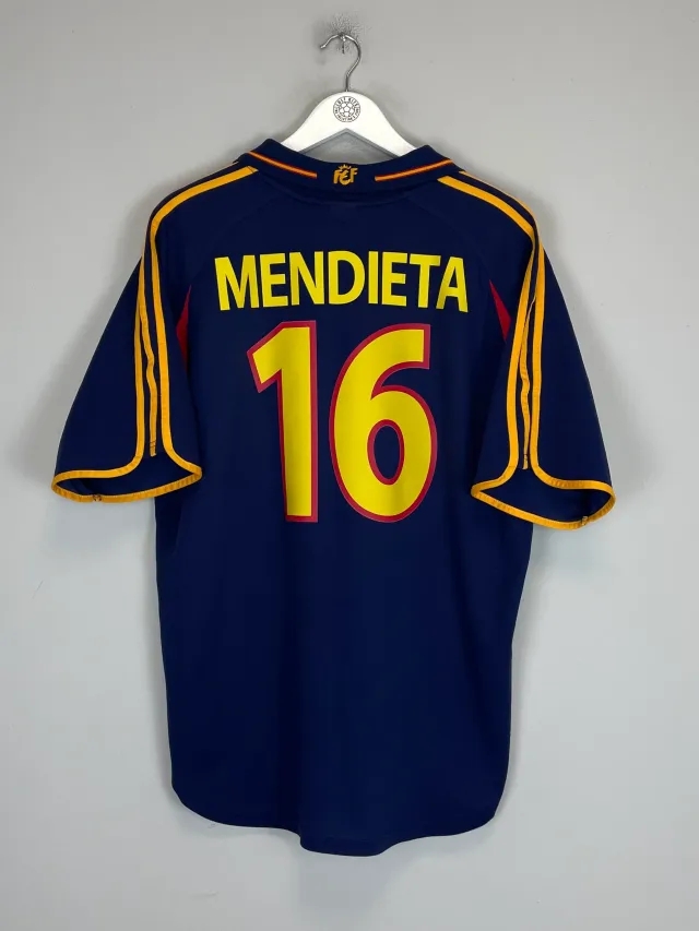 2000/02 SPAIN MENDIETA #16 AWAY SHIRT (L) ADIDAS | CULT KITS
