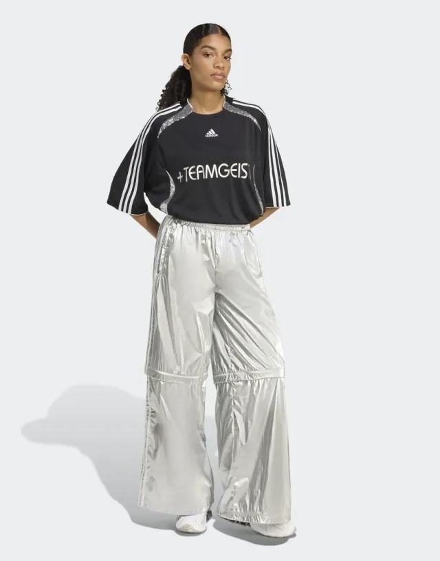 adidas Originals Pants Adidas Adilenium Season 4 Teamgeist Oversized Silver Track Pants Silver Met. L